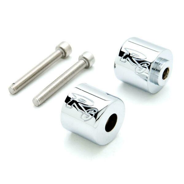 Krator Yamaha R6 Engraved Bar Ends Weights Sliders, Silver HBD009S